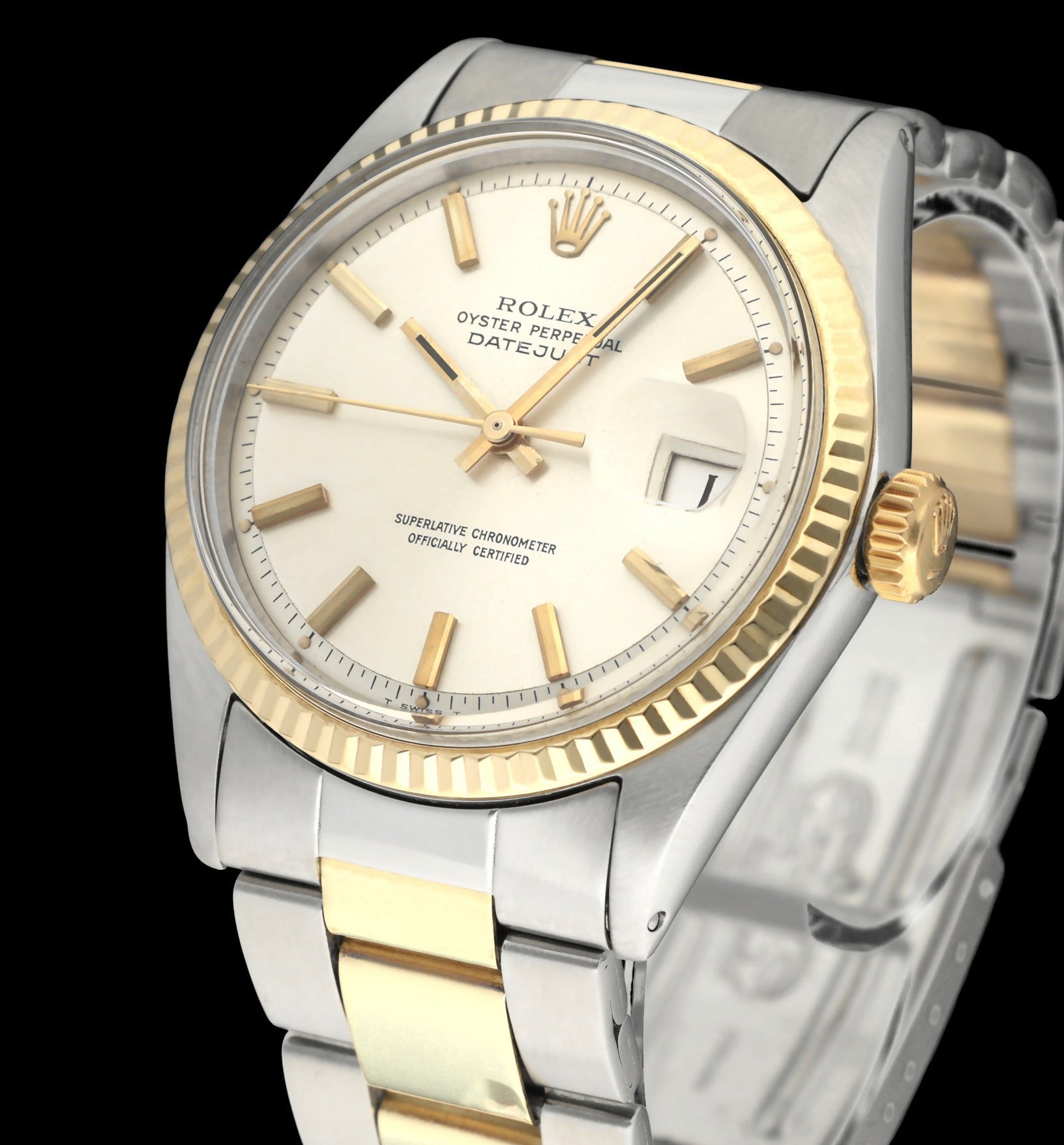 Rolex Datejust 1601 - 1970 - goud/staal - two/tone - Rolex horloge - Rolex kopen - Rolex heren horloge - Trophies Watches