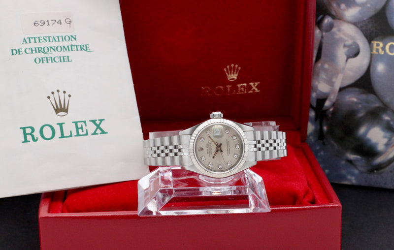 Rolex Oyster Perpetual Lady Datejust 69174G - 1991 - Rolex horloge - Rolex kopen - Rolex dames horloge - Trophies Watches