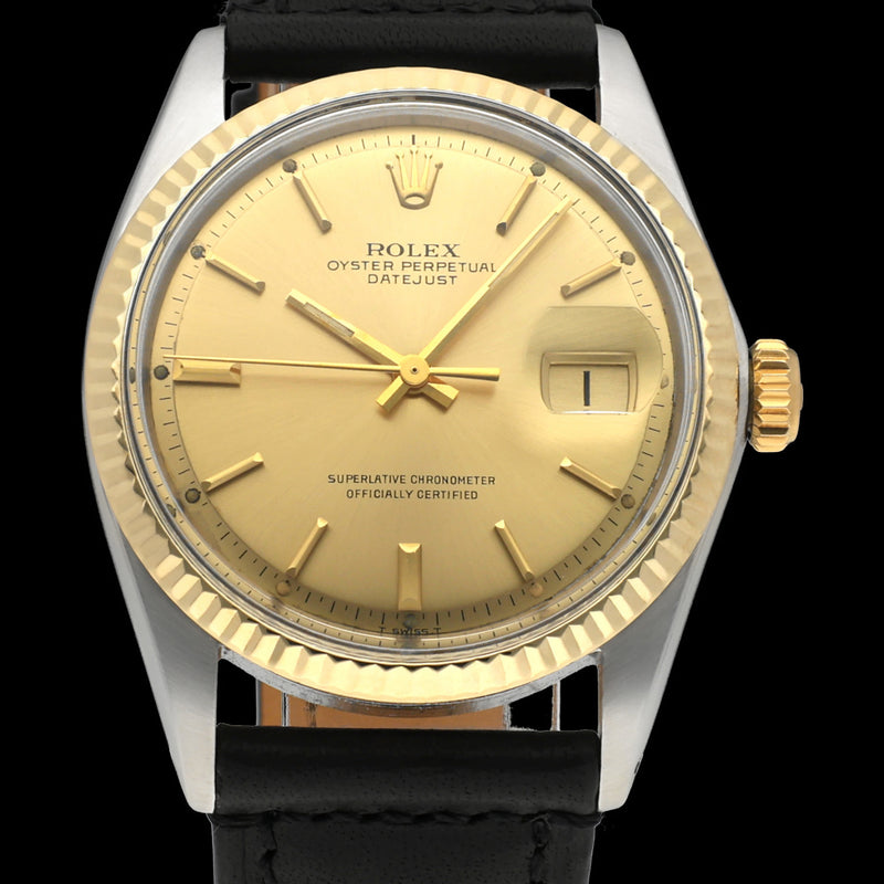 Rolex Datejust 1601 - 1969 - goud/staal - two/tone - Rolex horloge - Rolex kopen - Rolex heren horloge - Trophies Watches