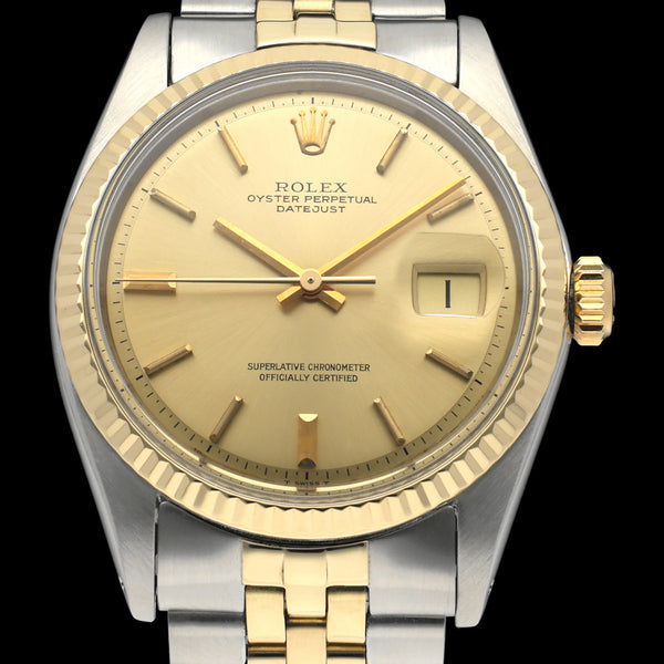 Rolex Datejust 1601 - 1971 - goud/staal - two/tone - Rolex horloge - Rolex kopen - Rolex heren horloge - Trophies Watches