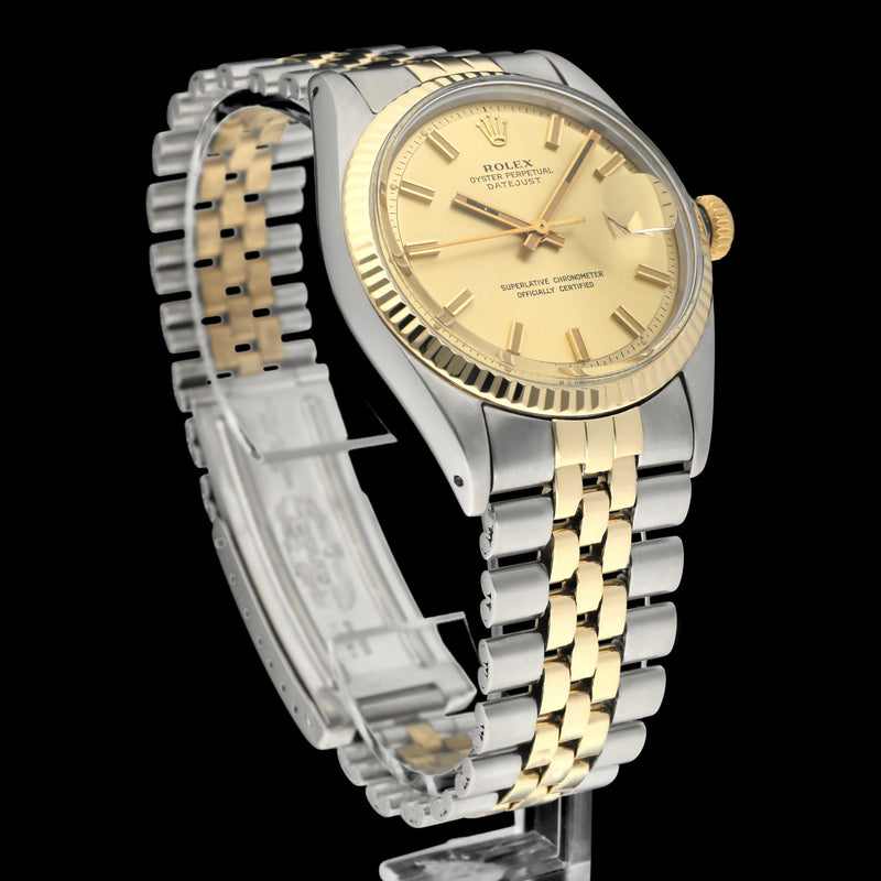 Rolex Datejust 1601 - 1973- goud/staal - two/tone - Rolex horloge - Rolex kopen - Rolex heren horloge - Trophies Watches