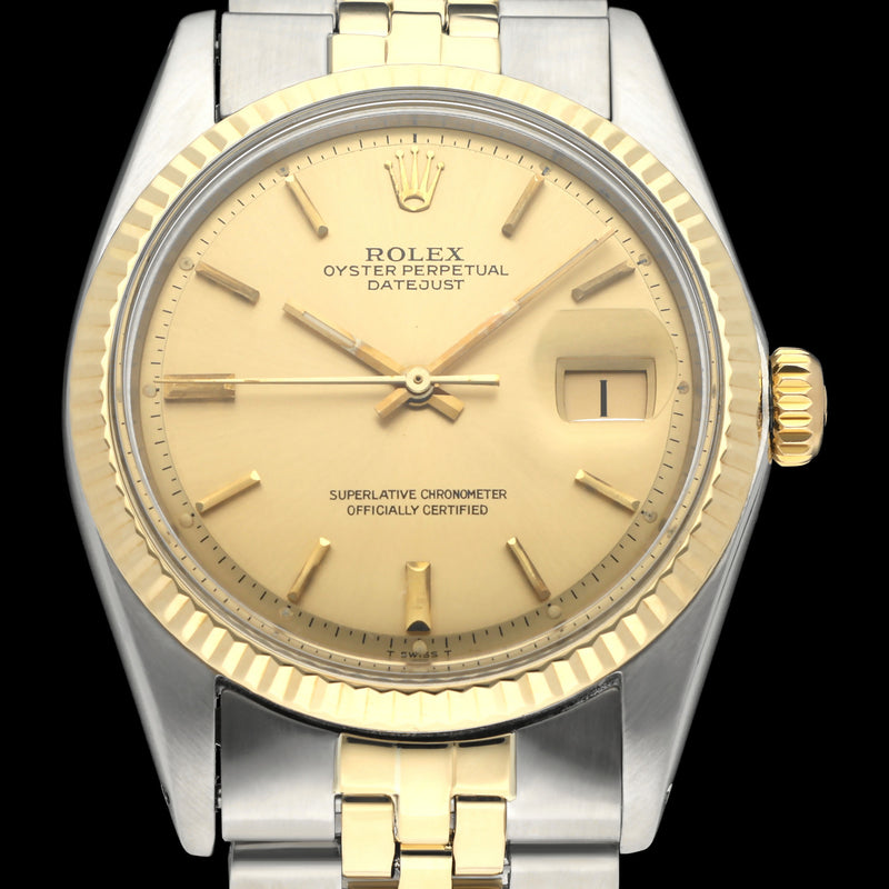 Rolex Datejust 1601 - 1974 - goud/staal - two/tone - Rolex horloge - Rolex kopen - Rolex heren horloge - Trophies Watches