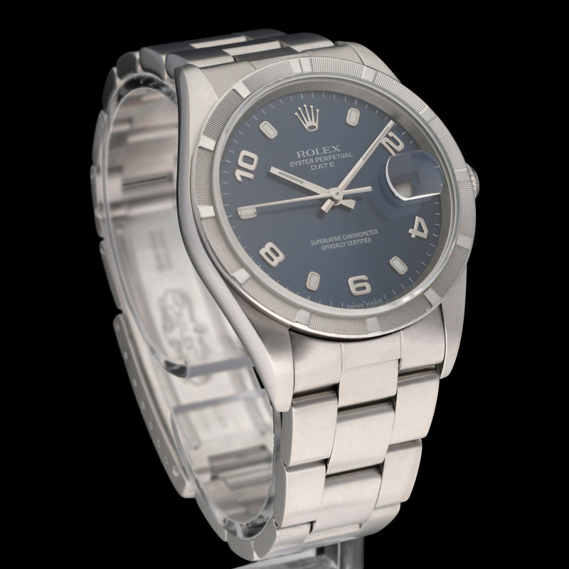 Rolex Oyster Perpetual Date 15210 - 2001 - Rolex horloge - Rolex kopen - Rolex heren horloge - Trophies Watches