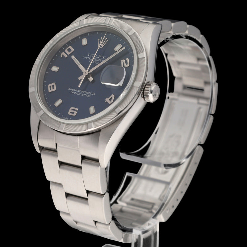 Rolex Oyster Perpetual Date 15210 - 2001 - Rolex horloge - Rolex kopen - Rolex heren horloge - Trophies Watches